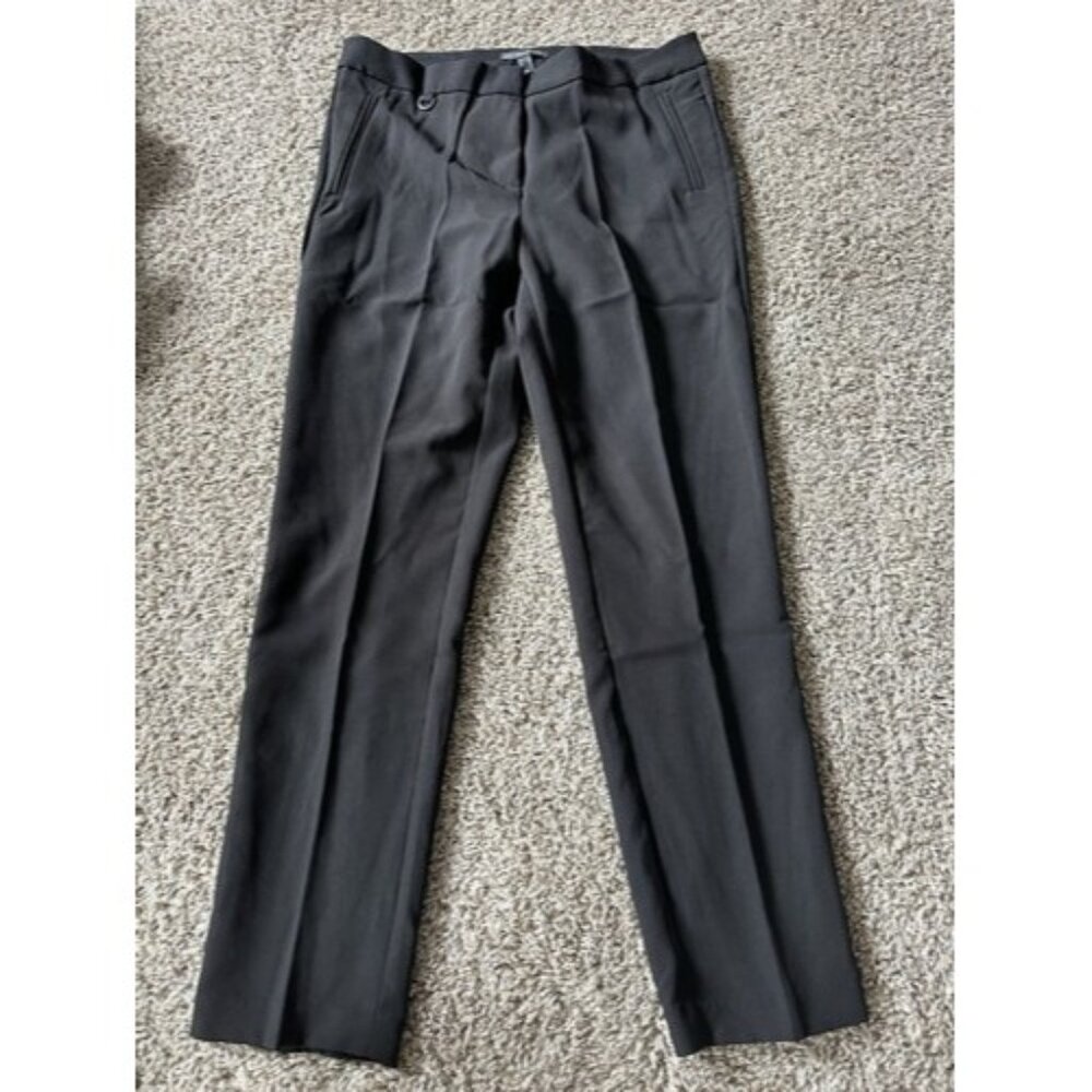 Adrianna Papell Bi Stretch Kate Fit Black Boot Cut Dress Pants Size 6 Casual